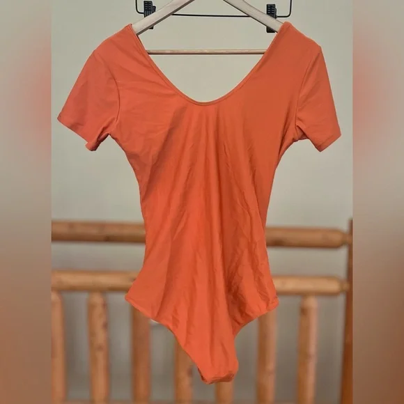 One-Piece Cutout Swimsuit | Size Large | Rust Orange - Picture 7 of 9